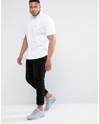 French Connection Plus Oxford Shirt With Short Sleeves