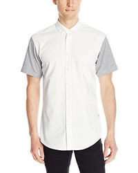 Publish Brand Inc Hans Short Sleeve Premium Stretch Oxford With Terry Sleeves