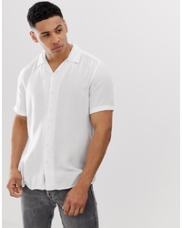 ONLY & SONS Regular Fit Shirt Wit Revere Collar