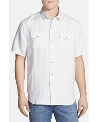 Tommy Bahama Sand Linen Original Fit Short Sleeve Linen Blend Shirt
