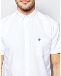 Selected Homme Short Sleeve Oxford Shirt In Regular Fit