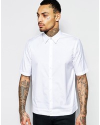 Diesel Shirt S Mak Short Sleeve Regular Boxy Fit In White