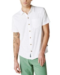 Lucky Brand Short Sleeve Button Up Shirt In Bright White At Nordstrom