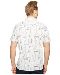 Perry Ellis Short Sleeve Linear Shirt Clothing