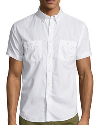 Arizona Short Sleeve Solid Chambray Shirt