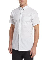 Helmut Lang Short Sleeve Stretch Sport Shirt White