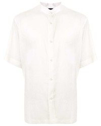 Shanghai Tang Short Sleeved Mandarin Collar Shirt