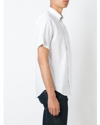 Burberry Short Sleeved Stretch Cotton Poplin Shirt