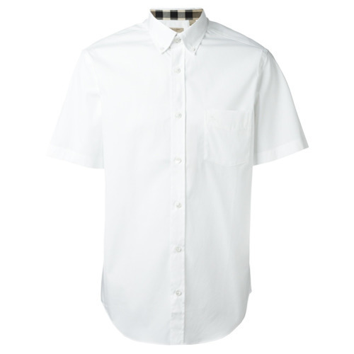 burberry white short sleeve shirt