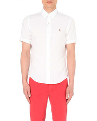 Polo Ralph Lauren Slim Fit Short Sleeve Cotton Oxford Shirt
