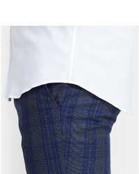 Alexander McQueen Slim Fit Short Sleeved Cotton Blend Shirt