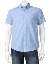 Sonoma Life Style Solid Oxford Casual Button Down Shirt