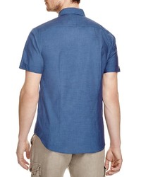 John Varvatos Star Usa Cuffed Slim Fit Button Down Shirt