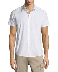 Theory Sylvain Short Sleeve Shirt White