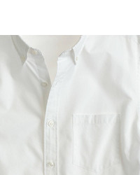 J.Crew Tall Secret Wash Short Sleeve Shirt In White