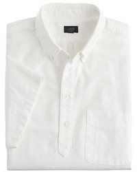 J.Crew Tall Short Sleeve Popover Shirt In Vintage Oxford Cloth
