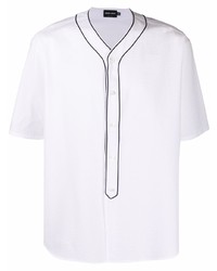 Giorgio Armani Textured Half Button Shirt