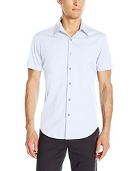 Theory Sylvain S Wealth Short Sleeve Button Down Shirt