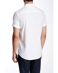 Calvin Klein Jeans Tonal Stripe Solid Short Sleeve Regular Fit Shirt