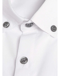 Topman White Button Down Short Sleeve Smart Shirt