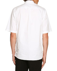 DSQUARED2 Tuxedo Style Short Sleeve Shirt White