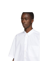 Raf Simons White Big Fit Short Sleeve Shirt