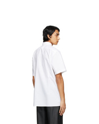 Raf Simons White Classic R Short Sleeve Shirt