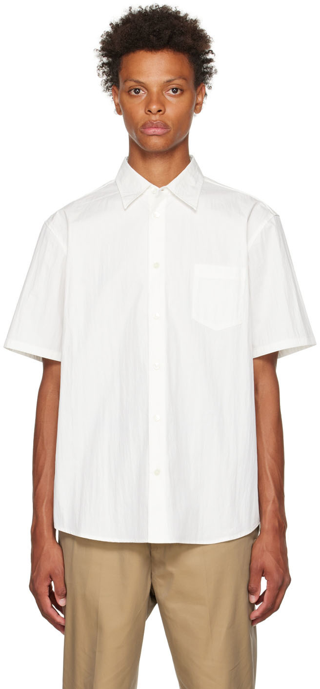 John Elliott White Cloak Shirt, $400 | SSENSE | Lookastic