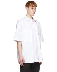 Juun.J White Cotton Short Sleeve Shirt