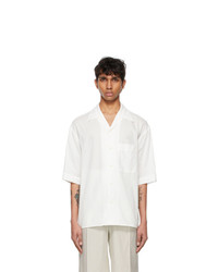 Lemaire White Cotton Short Sleeve Shirt