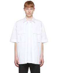Juun.J White Cotton Short Sleeve Shirt
