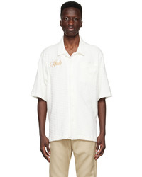 Rhude White Cotton Short Sleeve Shirt