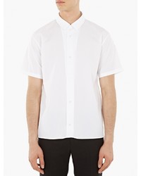Jil Sander White Cotton Short Sleeved Shirt