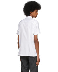 Brunello Cucinelli White Cotton Twill Summer Shirt