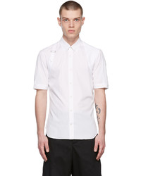 Alexander McQueen White Harness Poplin Shirt