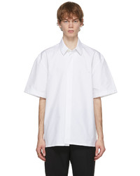 Jil Sander White Heavy Poplin Short Sleeve Shirt