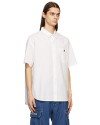 BAPE White Loose Fit Short Sleeve Shirt