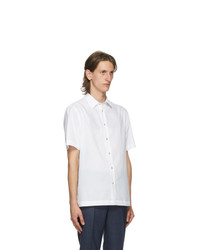 Paul Smith White Organic Cotton Short Sleeve Shirt