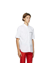 Alexander McQueen White Organic Stretch Poplin Shirt
