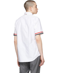 Thom Browne White Seersucker Funmix Shirt