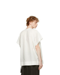 Jan Jan Van Essche White Soft Cotton Short Sleeve Shirt