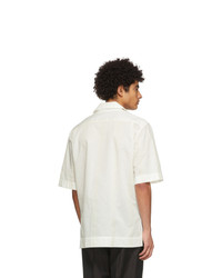 Acne Studios White Striped Short Sleeve Shirt