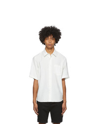 AMI Alexandre Mattiussi White Summer Fit Short Sleeve Shirt