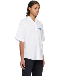 DSQUARED2 White Surfboard Bowling Shirt