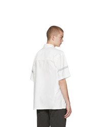 C2h4 White Time Secret Service Short Sleeve Shirt