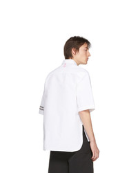 Boramy Viguier White Twill Short Sleeve Shirt