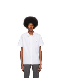 Ps By Paul Smith White Zebra Casual Shirt