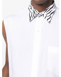 Ernest W. Baker Zebra Print Collar Shirt