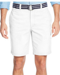 Club Room Belted Flat Front Shorts