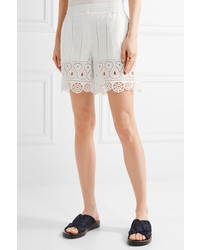 Opening Ceremony Broderie Anglaise Cotton Shorts White